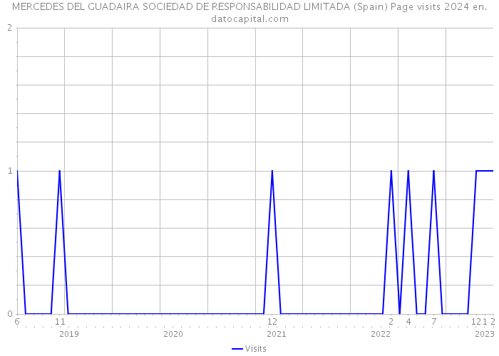 MERCEDES DEL GUADAIRA SOCIEDAD DE RESPONSABILIDAD LIMITADA (Spain) Page visits 2024 