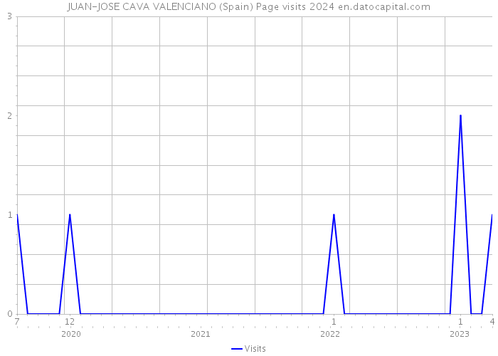 JUAN-JOSE CAVA VALENCIANO (Spain) Page visits 2024 