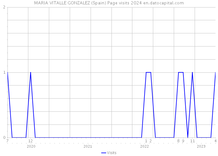 MARIA VITALLE GONZALEZ (Spain) Page visits 2024 