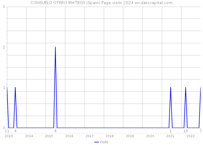 CONSUELO OTERO MATEOS (Spain) Page visits 2024 