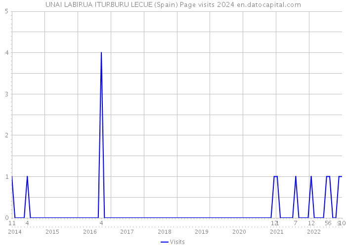 UNAI LABIRUA ITURBURU LECUE (Spain) Page visits 2024 