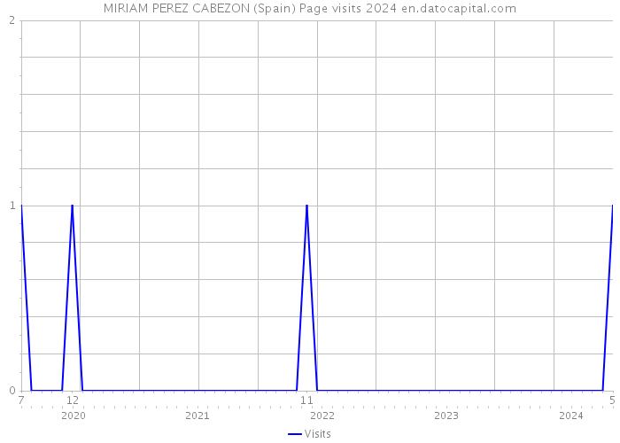 MIRIAM PEREZ CABEZON (Spain) Page visits 2024 