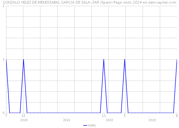 GONZALO VELEZ DE MENDIZABAL GARCIA DE SALA-ZAR (Spain) Page visits 2024 