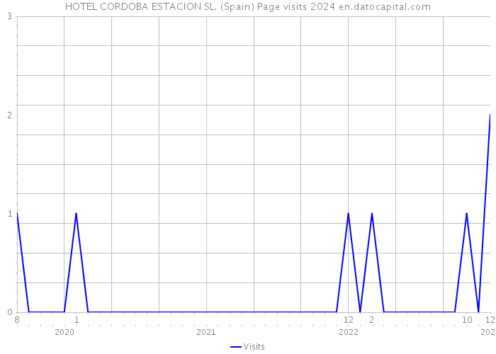 HOTEL CORDOBA ESTACION SL. (Spain) Page visits 2024 
