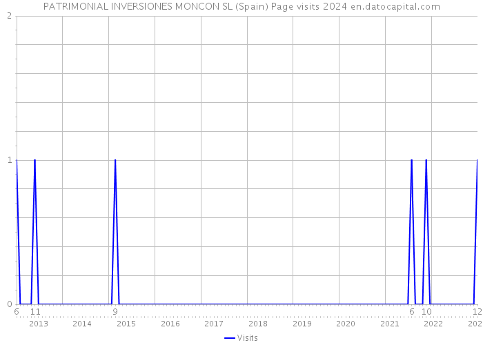 PATRIMONIAL INVERSIONES MONCON SL (Spain) Page visits 2024 