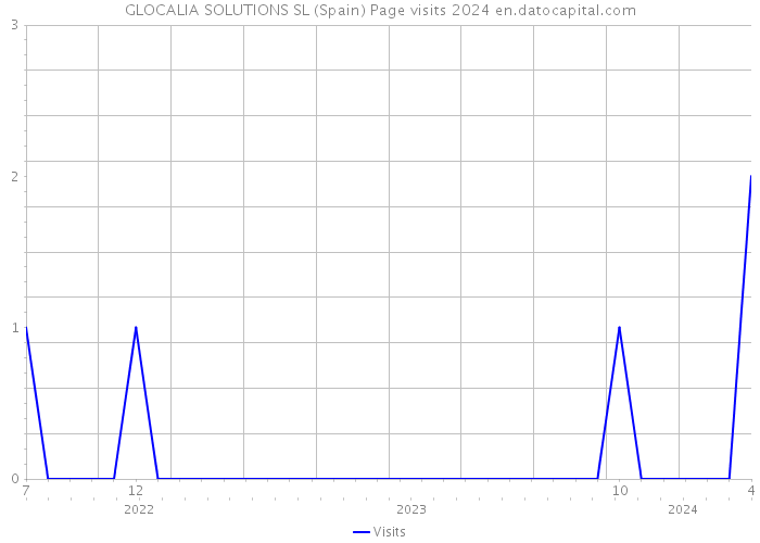 GLOCALIA SOLUTIONS SL (Spain) Page visits 2024 