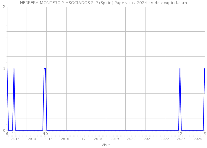 HERRERA MONTERO Y ASOCIADOS SLP (Spain) Page visits 2024 