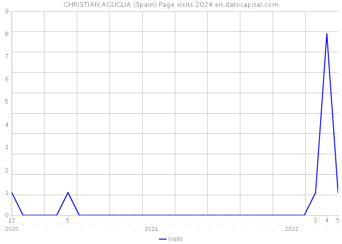 CHRISTIAN AGUGLIA (Spain) Page visits 2024 