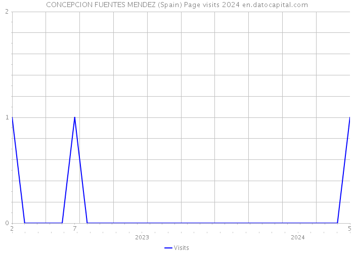 CONCEPCION FUENTES MENDEZ (Spain) Page visits 2024 
