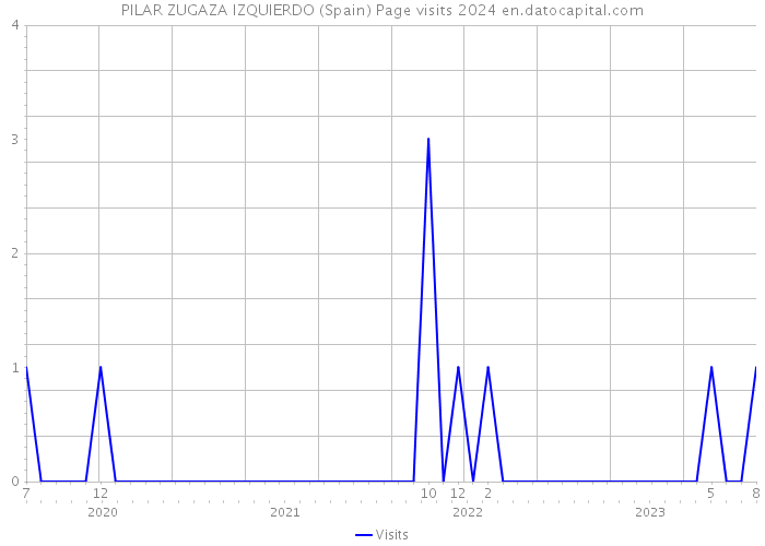 PILAR ZUGAZA IZQUIERDO (Spain) Page visits 2024 