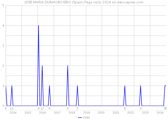 JOSE MARIA DURAN BOYERO (Spain) Page visits 2024 