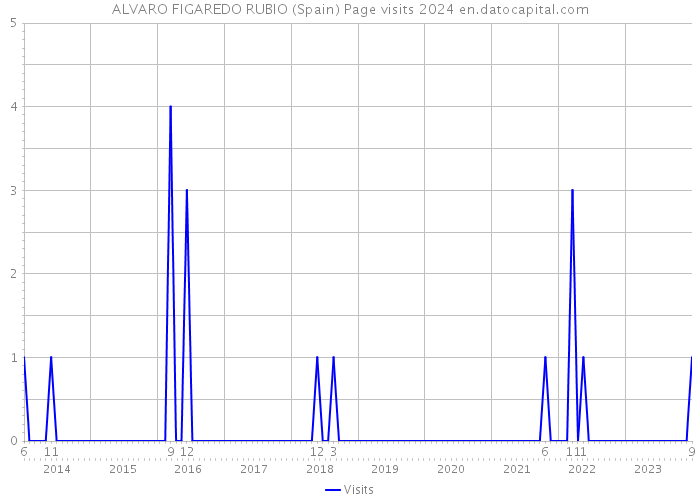 ALVARO FIGAREDO RUBIO (Spain) Page visits 2024 