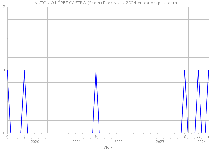 ANTONIO LÓPEZ CASTRO (Spain) Page visits 2024 