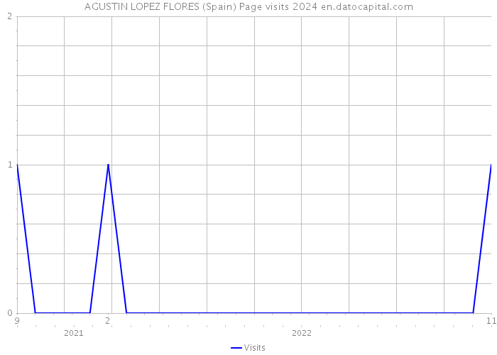 AGUSTIN LOPEZ FLORES (Spain) Page visits 2024 
