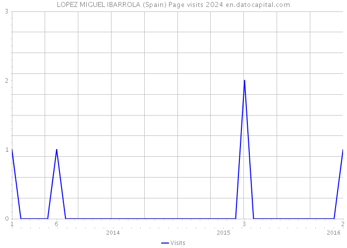LOPEZ MIGUEL IBARROLA (Spain) Page visits 2024 