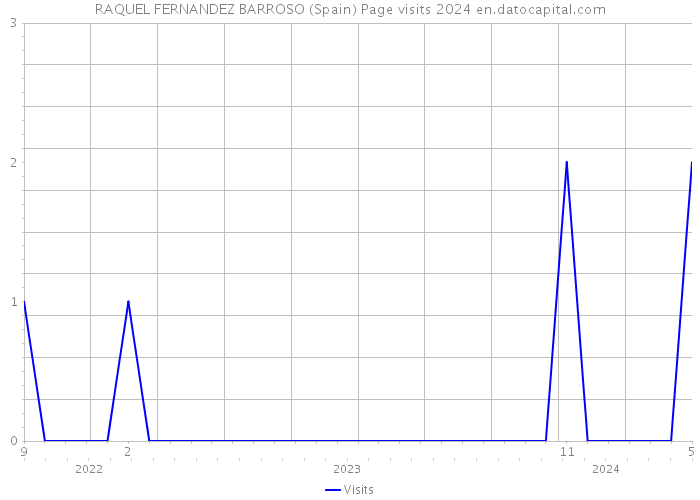 RAQUEL FERNANDEZ BARROSO (Spain) Page visits 2024 