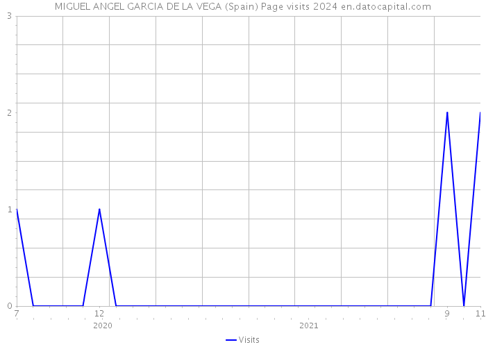 MIGUEL ANGEL GARCIA DE LA VEGA (Spain) Page visits 2024 