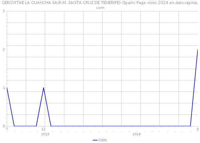 GEROVITAE LA GUANCHA SA(R.M. SANTA CRUZ DE TENERIFE) (Spain) Page visits 2024 