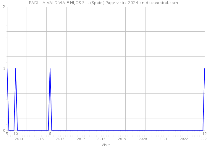 PADILLA VALDIVIA E HIJOS S.L. (Spain) Page visits 2024 