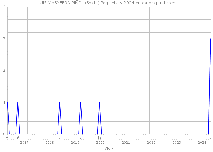 LUIS MASYEBRA PIÑOL (Spain) Page visits 2024 