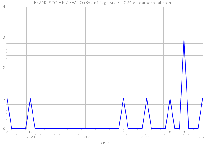 FRANCISCO EIRIZ BEATO (Spain) Page visits 2024 