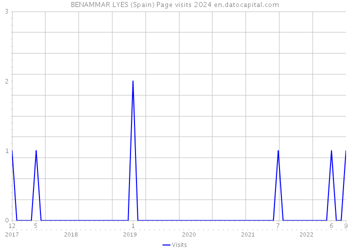 BENAMMAR LYES (Spain) Page visits 2024 