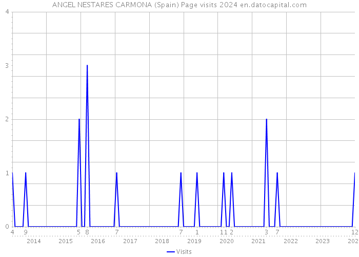 ANGEL NESTARES CARMONA (Spain) Page visits 2024 