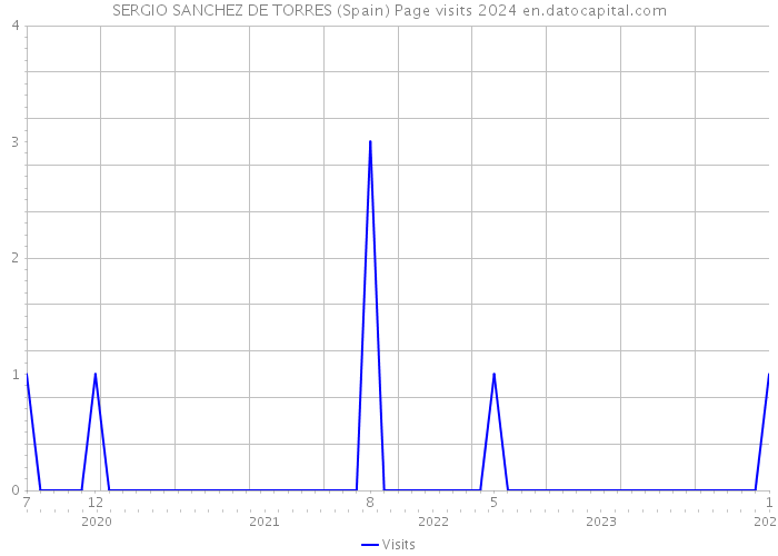 SERGIO SANCHEZ DE TORRES (Spain) Page visits 2024 