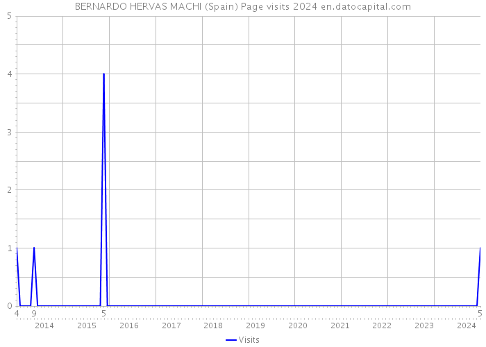 BERNARDO HERVAS MACHI (Spain) Page visits 2024 