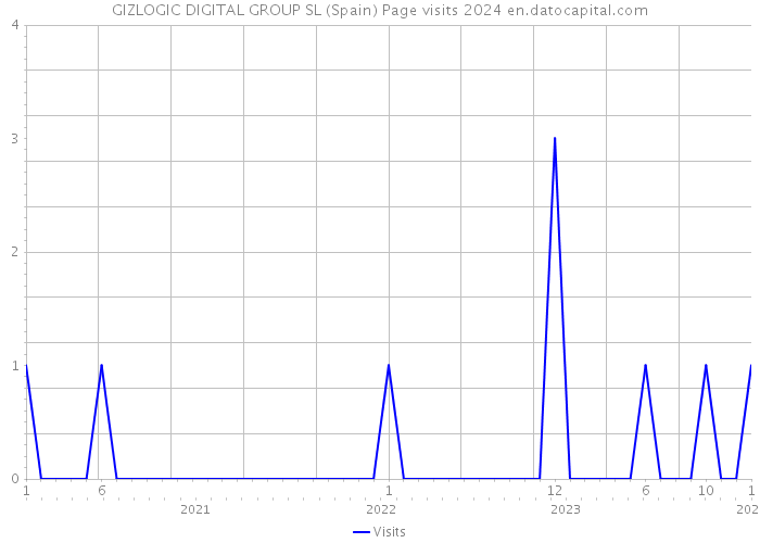 GIZLOGIC DIGITAL GROUP SL (Spain) Page visits 2024 