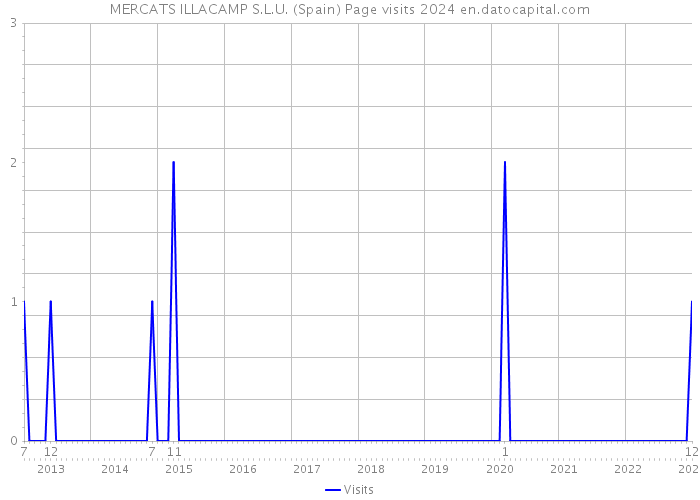 MERCATS ILLACAMP S.L.U. (Spain) Page visits 2024 