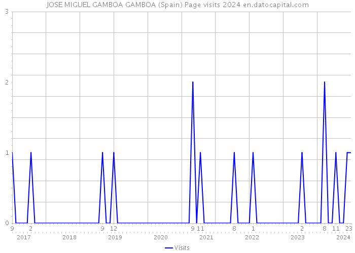 JOSE MIGUEL GAMBOA GAMBOA (Spain) Page visits 2024 