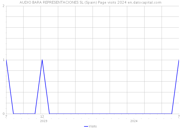 AUDIO BARA REPRESENTACIONES SL (Spain) Page visits 2024 