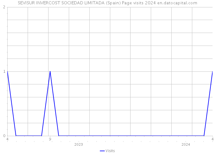 SEVISUR INVERCOST SOCIEDAD LIMITADA (Spain) Page visits 2024 