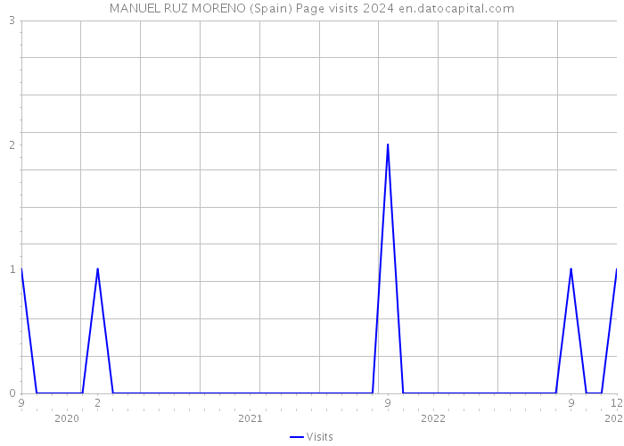 MANUEL RUZ MORENO (Spain) Page visits 2024 