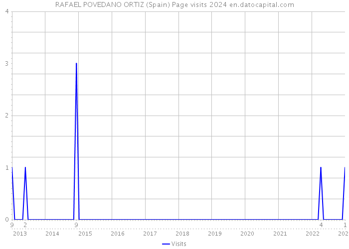 RAFAEL POVEDANO ORTIZ (Spain) Page visits 2024 