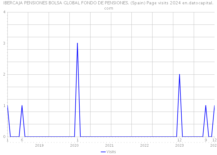 IBERCAJA PENSIONES BOLSA GLOBAL FONDO DE PENSIONES. (Spain) Page visits 2024 