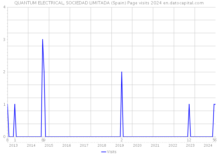 QUANTUM ELECTRICAL, SOCIEDAD LIMITADA (Spain) Page visits 2024 