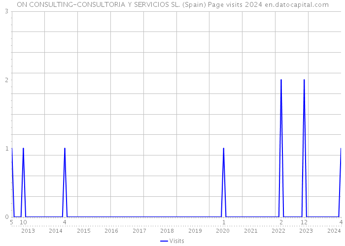 ON CONSULTING-CONSULTORIA Y SERVICIOS SL. (Spain) Page visits 2024 