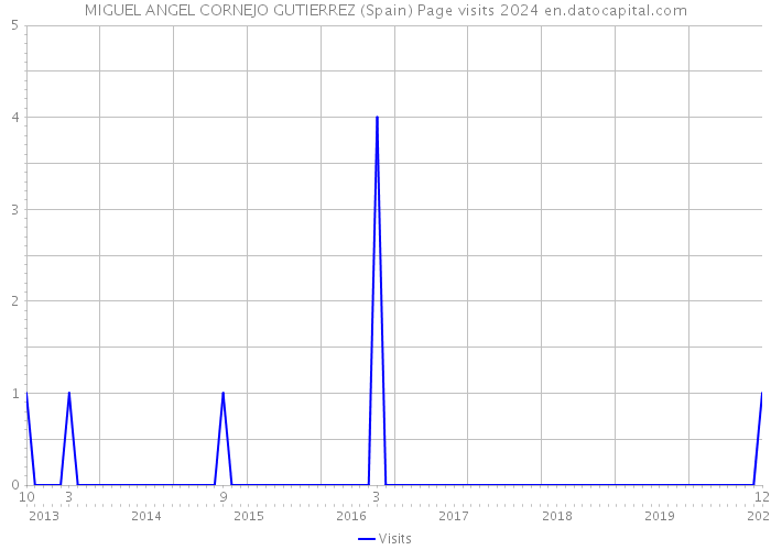 MIGUEL ANGEL CORNEJO GUTIERREZ (Spain) Page visits 2024 