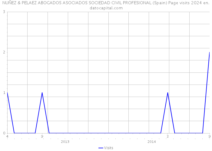 NUÑEZ & PELAEZ ABOGADOS ASOCIADOS SOCIEDAD CIVIL PROFESIONAL (Spain) Page visits 2024 