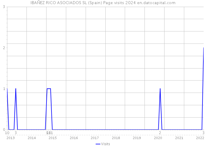 IBAÑEZ RICO ASOCIADOS SL (Spain) Page visits 2024 