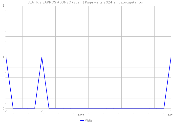 BEATRIZ BARROS ALONSO (Spain) Page visits 2024 