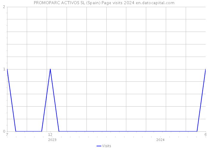 PROMOPARC ACTIVOS SL (Spain) Page visits 2024 