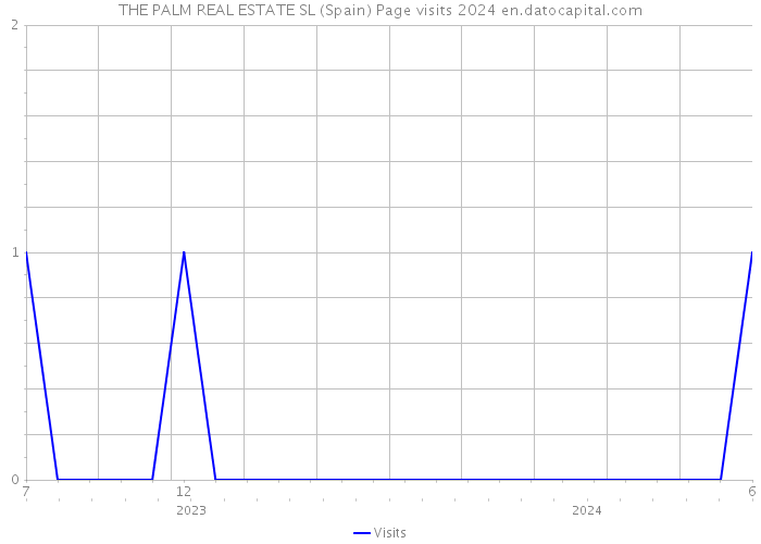 THE PALM REAL ESTATE SL (Spain) Page visits 2024 