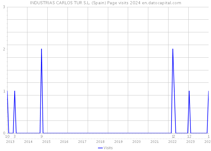 INDUSTRIAS CARLOS TUR S.L. (Spain) Page visits 2024 