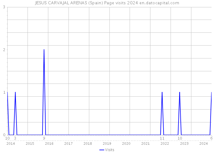 JESUS CARVAJAL ARENAS (Spain) Page visits 2024 