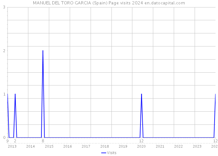 MANUEL DEL TORO GARCIA (Spain) Page visits 2024 