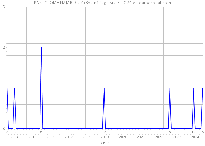 BARTOLOME NAJAR RUIZ (Spain) Page visits 2024 