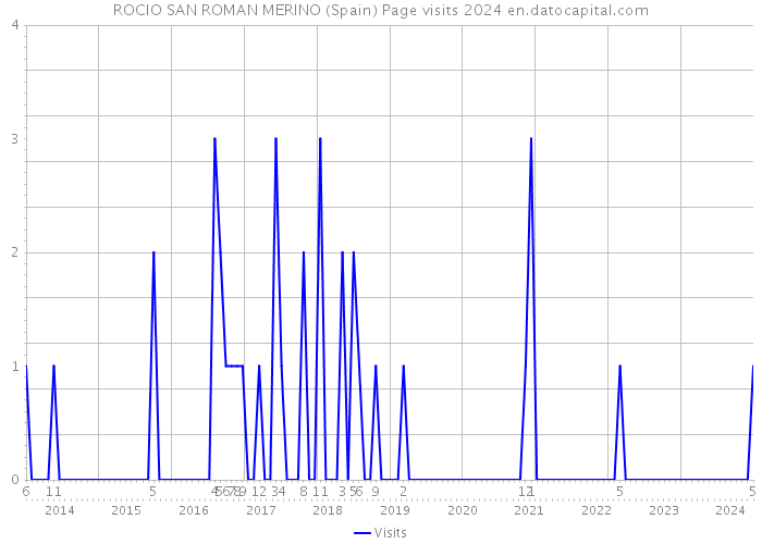 ROCIO SAN ROMAN MERINO (Spain) Page visits 2024 